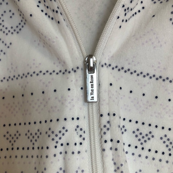 La Vie En Rose Soft Cozy Zip Sweater NWT - Picture 4 of 6